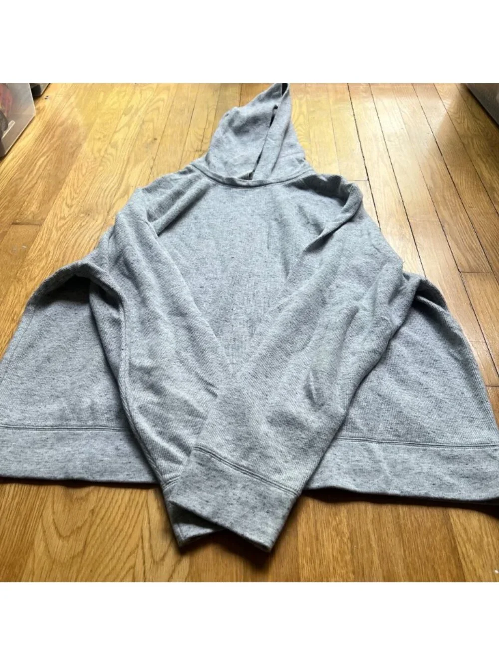 Banana Republic Mens Size XXL Gray Hooded Long Sleeve Pullover Hoodie Sweatshirt